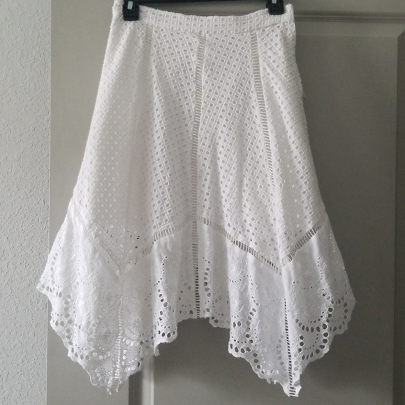 White Crochet Eyelet Skirt from Revolve - Picture 2 of 6